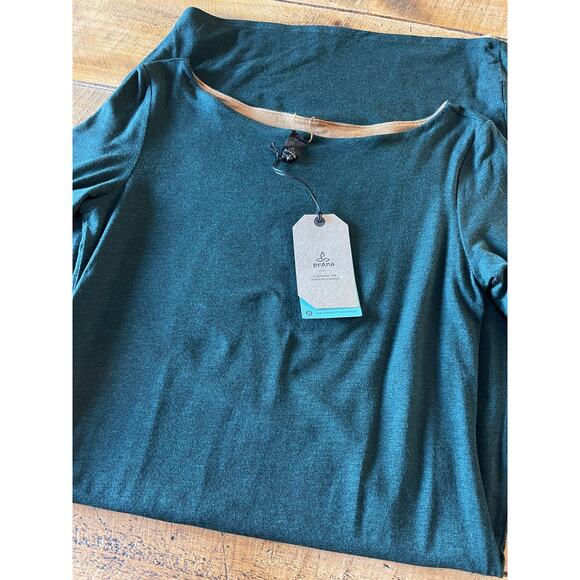 NWT Womens Prana Hunter‎ Green/Khaki Johan Foundation Reversible Midi Dress M - Picture 13 of 13